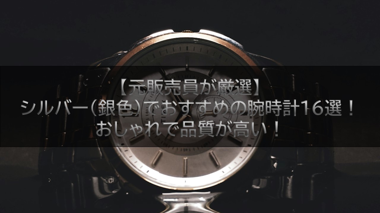 元販売員が厳選】シルバー(銀色)でおすすめの腕時計16選！おしゃれで品質が高い！ | 腕時計ナビ